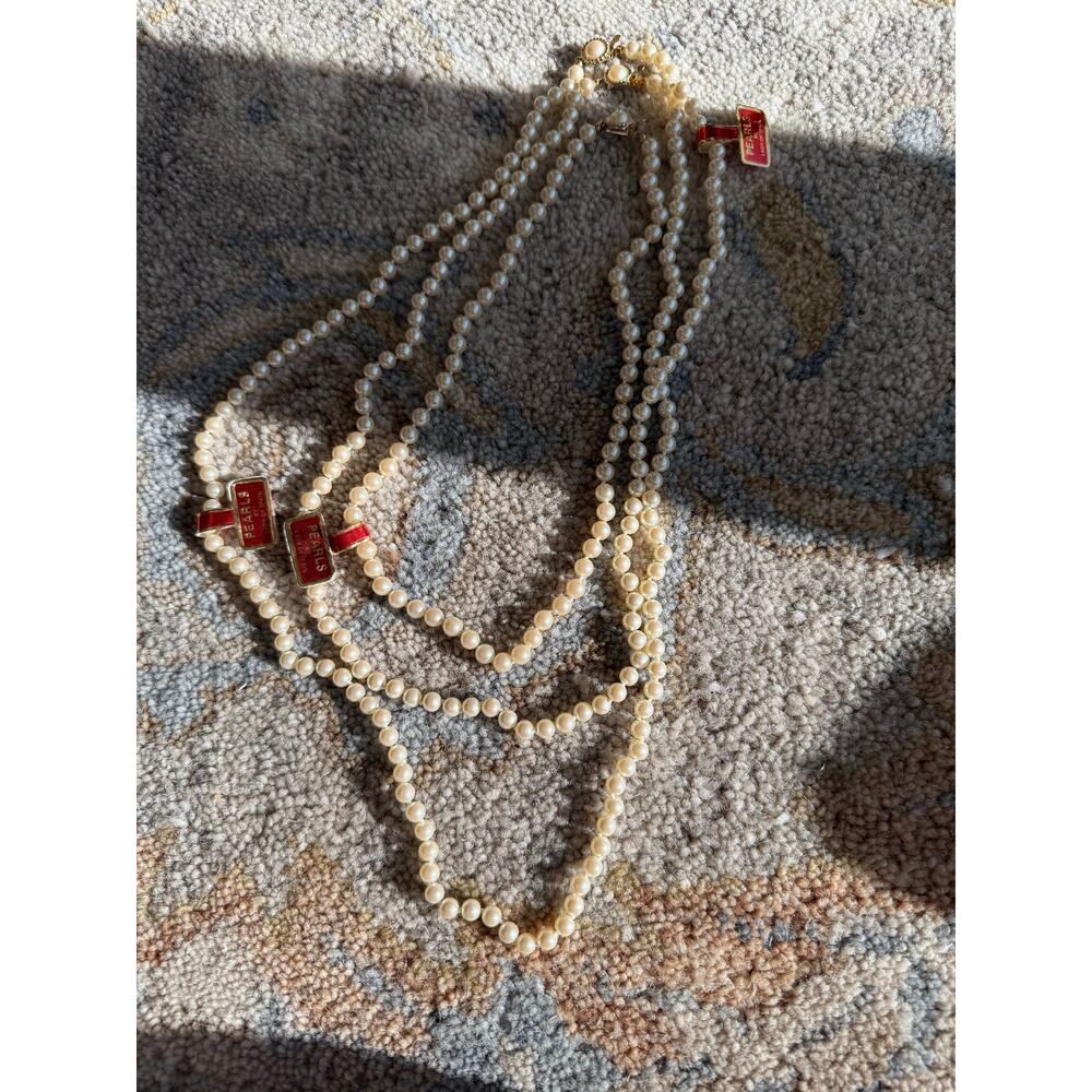 Vintage NWT PEARLS BY Lady of Spain Pearl Necklace Trio Bundle